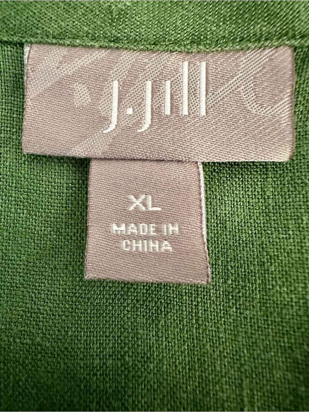 J. Jill 100% Linen Pullover Tunic/Shift Dress with 3/4 Length Sleeves - Picture 12 of 13